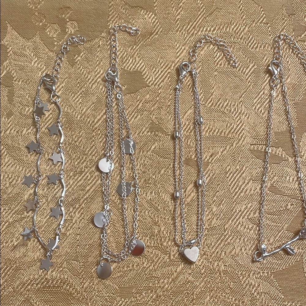 Elegant Silver ankle bracelet